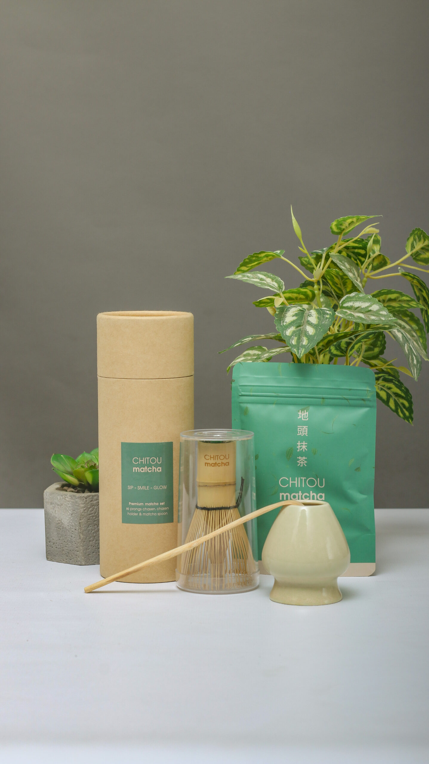 Coffret matcha Chitou avec chasen - kit rituel matcha Dakar